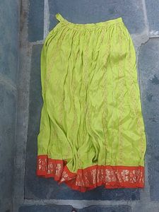 Green Ethnic Skirt