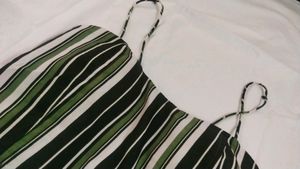 Green Crop Top With Wrap Detail