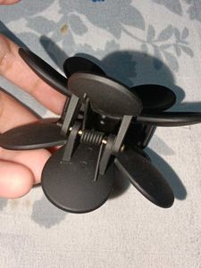 Black Flower Hair Clip