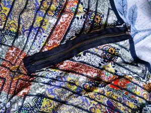 Egyptian Print Mini Dress