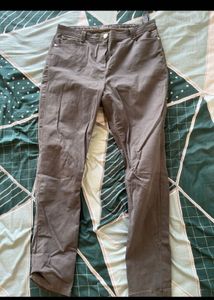Gray Casual Pants