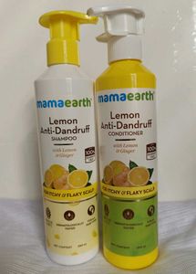 Mamaearth Lemon Anti Dandruff Shampoo  Conditioner