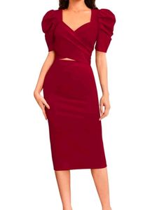 Burgundy Two-Piece Set