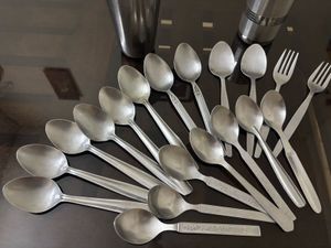 Stainless Stell Glass &amp; Spoon