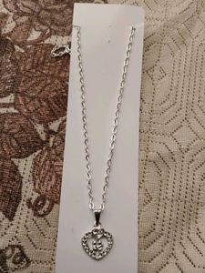 Silver Heart Pendant Necklace