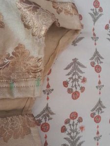 Padded Full Sleeves Golden Blouses