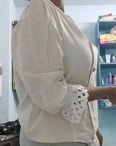 Elegant  Button-Down Top