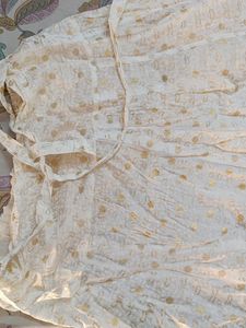 Off White And Golden Skirt