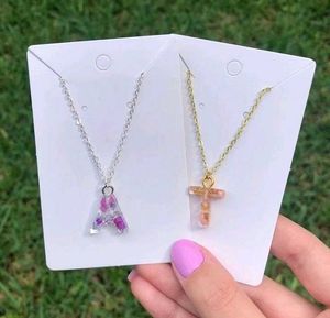 Resin Initial Pendant