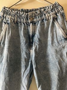Branded Denim Jeans High Waist
