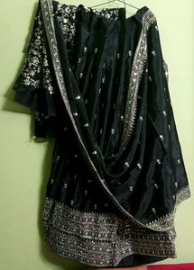 New/Unused Embroiderd Semi Stitched Lehnga Set