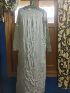 Light Blue Long Sleeve Button-Down Tunic