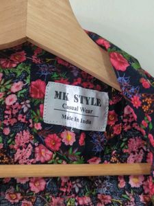 Floral Print Short Sleeve Shirt