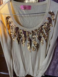 Sequin Embellished Knit