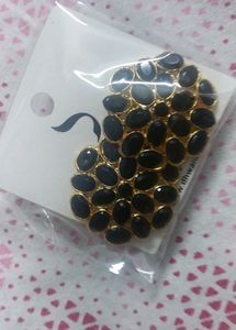 black earrings