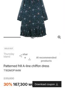 Korean Branded Chiffon Dress