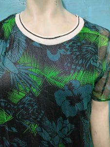 Floral Print Sheer Dress