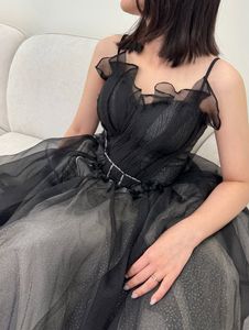 Sequins Glitter Luxury Black Gown