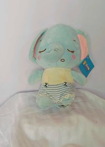 Sleepy Blue Elephant Plush