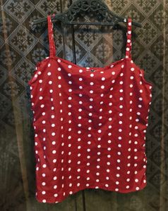 Red Polka Dot Cami Top