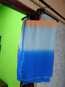Elegant Ombre Saree Alia Bhatt Style