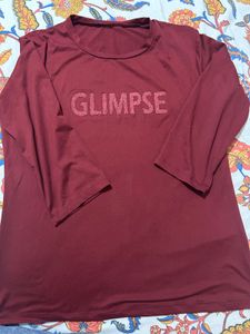 Glimpse Maroon T-shirt