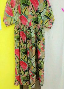 Floral Print Dress Frock