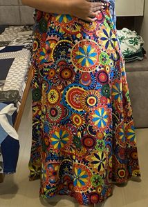 Colorful Print Ethnic Skirt & Top| never used