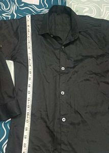 Black Button-Down Shirt