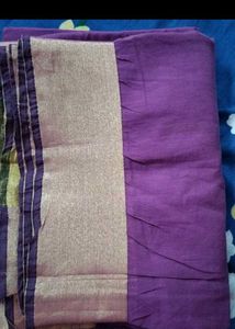 Purple &amp; Gold Saree