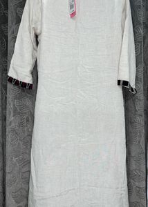 Elegant Cream Kurti Top