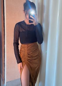 H&amp;m Ruched Skirt