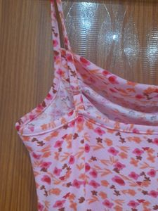 Floral Pink Midi Dress