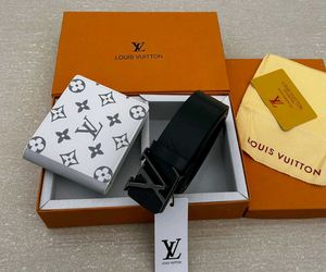 LV MENS BELT+ WALLET COMBO WITH BOX
