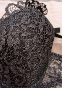 Shiny Imported Lace Padded Bra