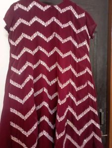 Maroon Kurta Set