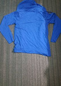 Blue Long Sleeve Hoodie