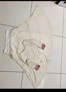 White Lhenga Choli