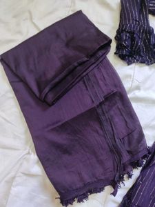 Elegant Purple Anarkali Kurta Set