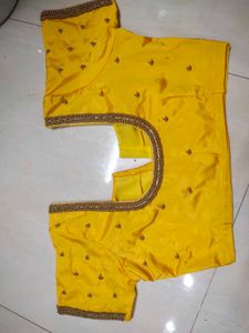 💛Yellow Maggam Work Blouse