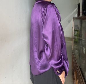 💜Purple Satin Shirt 🎀