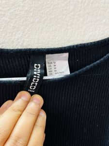 H&amp;M Tie Detail Top