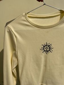 Crop Fitted Full Sleave Top