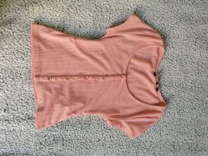 Cute Pink Ribbed Crop Top