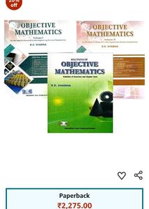 Objective Mathematics Vol II by R.D. Sharma - JEE