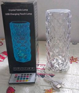 SIGMA Crystal Rose Table Lamp 16 Colour LED Night