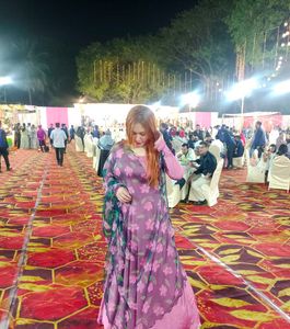 Satin Full Flair Gown 2pc