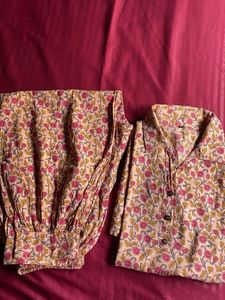 Floral Pajama Set