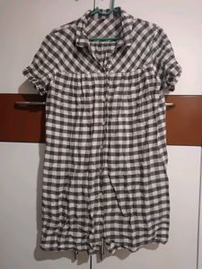 Gingham Button-Down Shirt