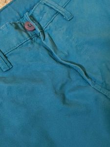 Blue Casual Pants